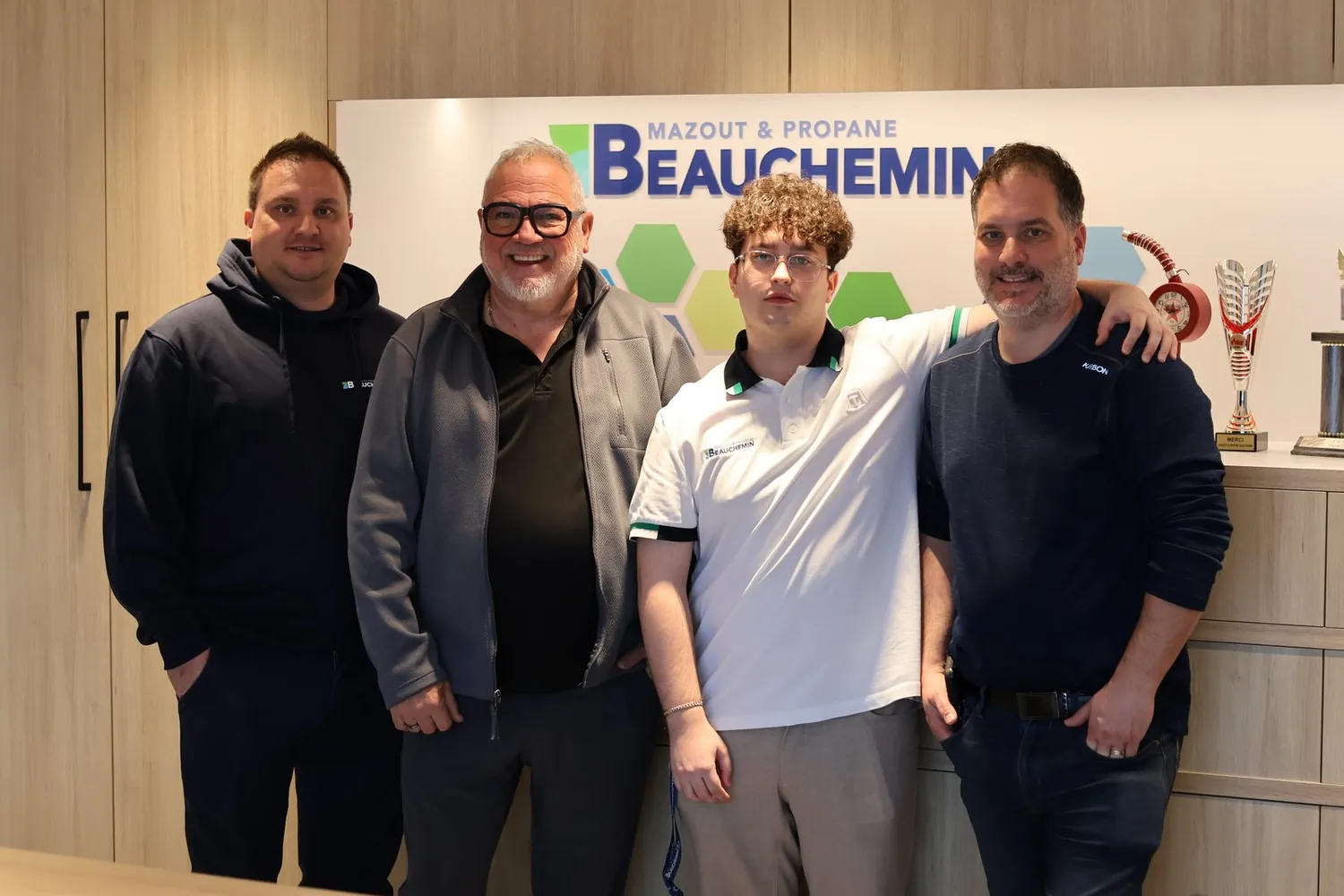 L'équipe de Mazout & Propane Beauchemin à ses bureaux